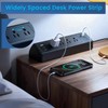 Desk Clamp Power Strip with 40W Total Fast Charging Station,