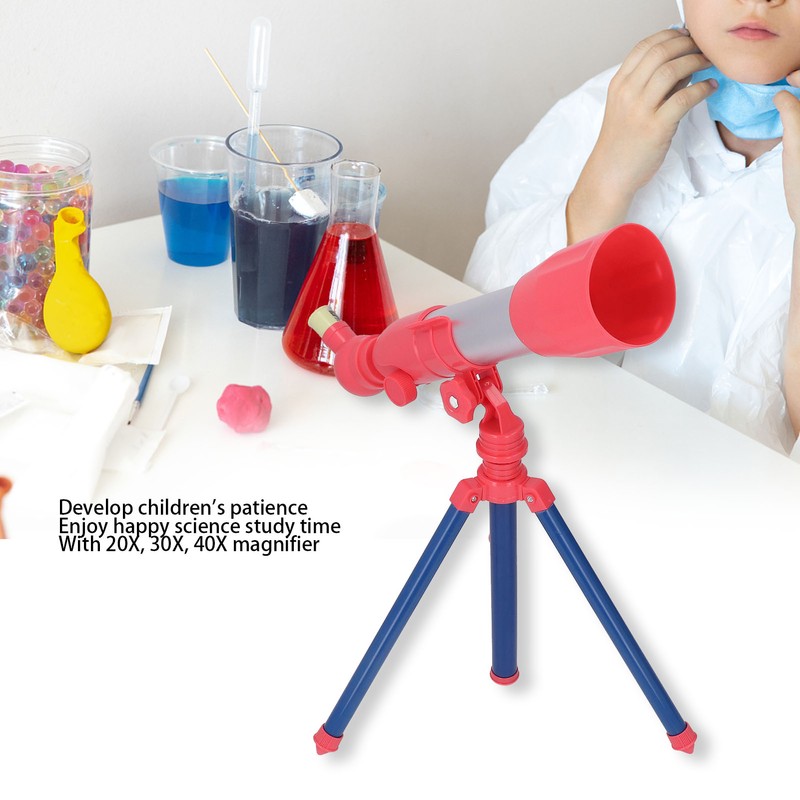 Kids Telescope Educational HD Viewing Manual Knob 3 Different Magnifications