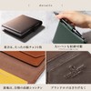 BLUE SINCERE Rodica Cover No11 Leather Vertical Notepad Pen Holder