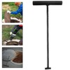 Healeved Manhole Cover Hook 12.20 Inch Metal T-Shape Manhole Lifting