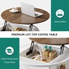YITAHOME Round Lift Top Coffee Table, Coffee Tables for Living
