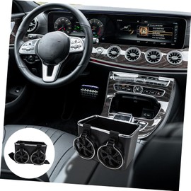 ULTECHNOVO Car Storage Box Organizer with Cup Holder Multi-Functional Center Console Storage for Cars Capacity Stylish Design Easy to Clean Space-Saving Partition for Gear Shift Control