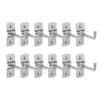 TOCCOOL 12 Pack 2.3 Inch Alloy Steel Pegboard Hooks, Double-Locking