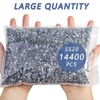 Beadsland Hotfix Rhinestones Bulk, 14400PCS Crystal Hot Fix Rhinestones for