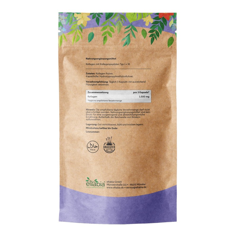 Collagen Capsules Pack of 500 | High Dose 1500 mg