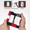 Red Black White Grey Geometric Abstract 2 Gang Double GFCI