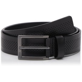 BOSS Men's Pary-Perf_Sz35 Belt, Black1, 80