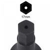 uxcell 17mm Impact Hex Bit Socket, 3/4" Drive 98mm Length