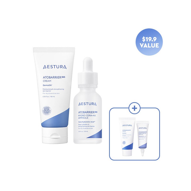 AESTURA ATOBARRIER365 cream 80ml & hydro Cera-HA Ampoule 30ml