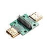 Teansic 2 Pcs HDMI A Connector with Test PCB Board,2.54