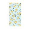 LIVILAN Blue Lemon Beach Towels, 30 x 60 Oversized Absorbent