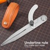 Leather Craft Compass Steel Adjustable Spacing Edge Creaser DIY Tool