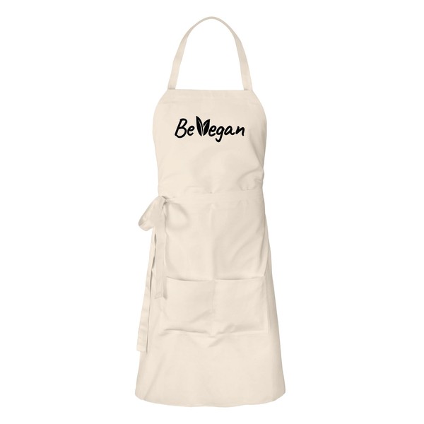 huuraa Apron Be Vegan Leaves Unisex Apron Cooking Apron Size