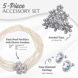 Utopiat Audrey inspirado conjunto de disfraces de aleta de joyería para mujer