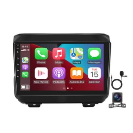 Car Android Navigation, Aublinto Android 13 Car Navigation 9 Inches Built-in Carplay+Android Auto2+32G Plus AHD Camera+with Microphone,Wireless & Wired Car Navigation,Compatible With2018-2019JL