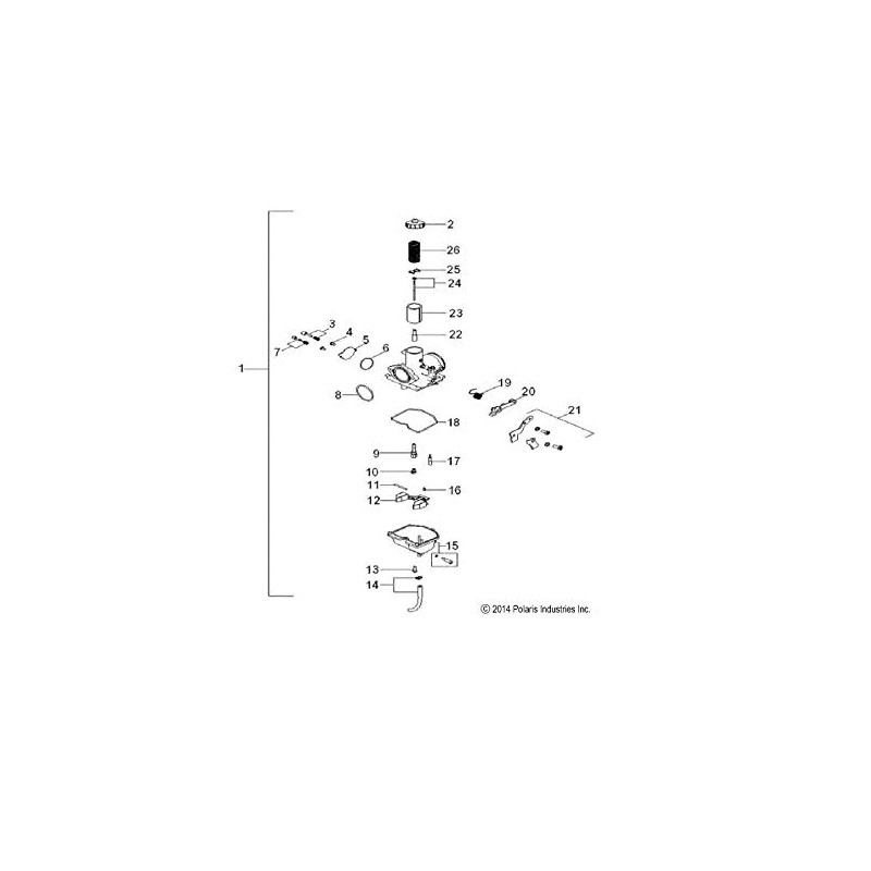 Polaris ATV Pilot Jet, Genuine OEM Part 0453524, Qty 1