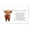 The Invite Lady Baby Shower Highland Cow Bring A Book