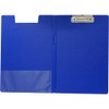 Esselte A4 Clipfolder with Cover, Rigid Plastic, Blue