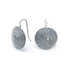 Corbula Silver Spiral Earrings, Sterling Silver, No Gemstone