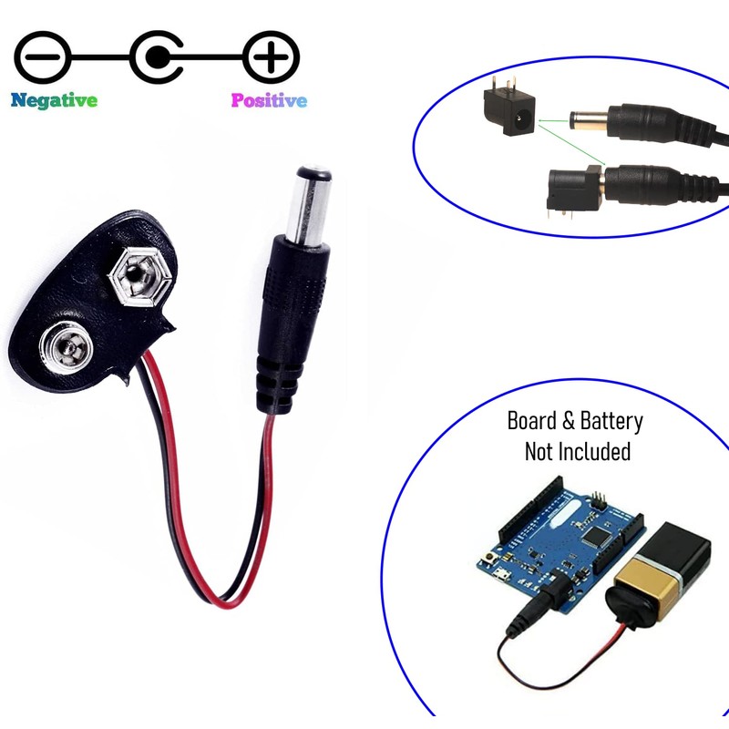 California JOS Breadboard-Friendly 2.1mm PCB Mounting Female DC Power Barrel
