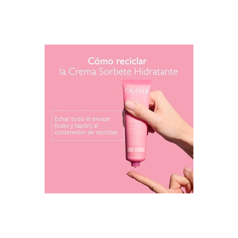 Caudalie VinoHydra Crema Sorbet Hidratante con Ácido Hialurónico - 60