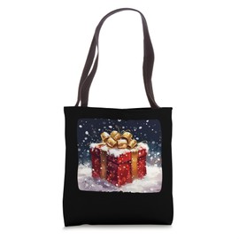 Pretty Festive Present Costume for Xmas Eve Tote Bag
