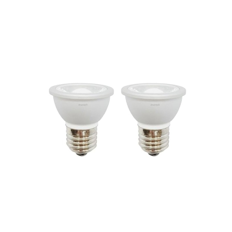 Anyray 2-LED Light Bulbs HR16 120V 5W E27 MR-16 JDR