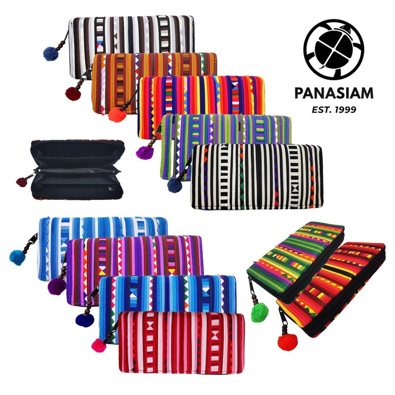 PANASIAM Akha Tribe Wallet Ethnic Cotton Purse Vegan & Fair,