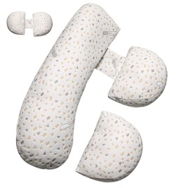 Anfrandce Multi-Functional Pregnancy Pillow with Detachable and Adjustable Cover for Ultimate Maternity Support