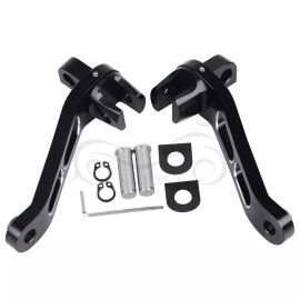 Unbranded Black Heel Rests Foot Peg Bracket For Harley Sportster Low XL883L XLH XR1200X