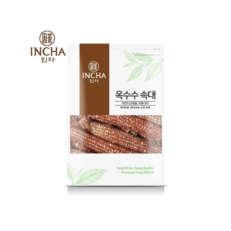 Incha 국내산 옥수수속대 옥수수대 옥수수 속대차 1kg (500gX2개) Domestic Corn