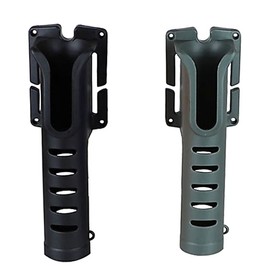 ST TS Rod Holder for Waist Belt 2 Color Set Rod Stand Fishing Belt Langan Fishing Inner Diameter Approx. 1.4 inches (3.5 cm) (01 Black x Olive)