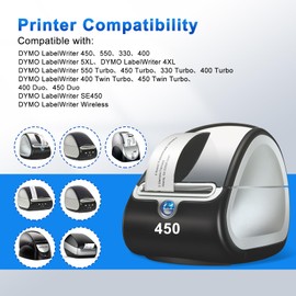 Oritdge Large Address Labels 25mm x 54mm with Dymo S0722520 11352, 4 Rolls of 500 Labels Compatible with DYMO Labelwriter 550 5XL Labelwriter 450 4XL
