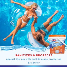 HTH 42038 Super 3" Chlorinating Tablets Swimming Pool Chlorine, 15 lbs