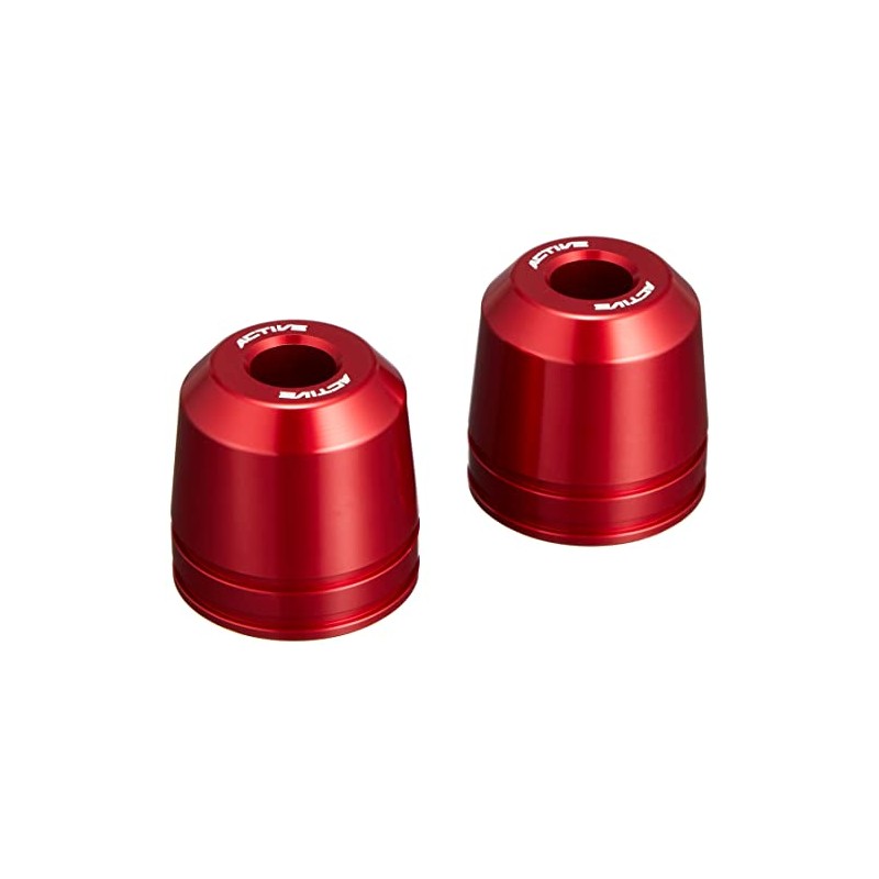 Active 60800023 Aluminum Bar End, Red, φ33-L33