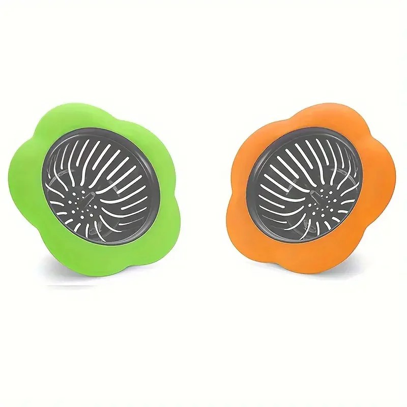 2-Pack Silicone Sink Strainers for Kitchen Drains – 4.5-Inch Anti-Clog