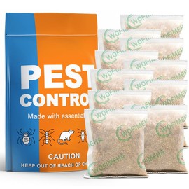 Pest Repellent, Pest Control Pouches, Natural Peppermint Pest Repellent, Rodnet Repellent for Car, Get Rid of Spiders, Mosquitoes, Guards and Ants, Safe for Kids and Pets - 10P