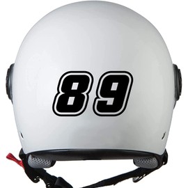 TLDSHOP® - Set of 10 Motorcycle Motocross Stickers 10 Pieces for Motorcycle, Car, Motocross, Quad, Scooter, RV, Truck, 0 to 9