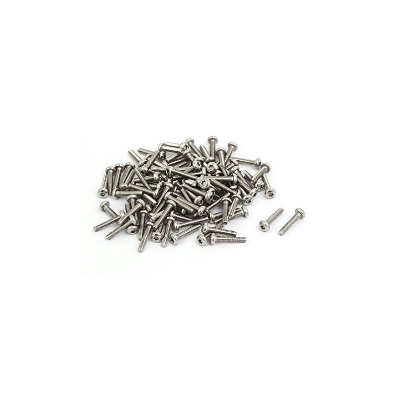 sourcing map Pack of 100 304 Stainless Steel Flat Head
