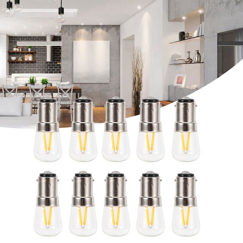 10Pcs B15 1.5W AC230V Dimmable Short Filament Mini LED Light