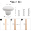 OctinPris 20x White Door Knob Cabinet Retro Round Ceramic Drawer