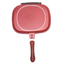 Square Double Sided Frying Pan, Kitchen Non-stick Baking Pancake Pan Omelette Trays, Indoor/Outdoor Camping Sandwich Toaster Grill, Cooks Toasties, Breakfast and More