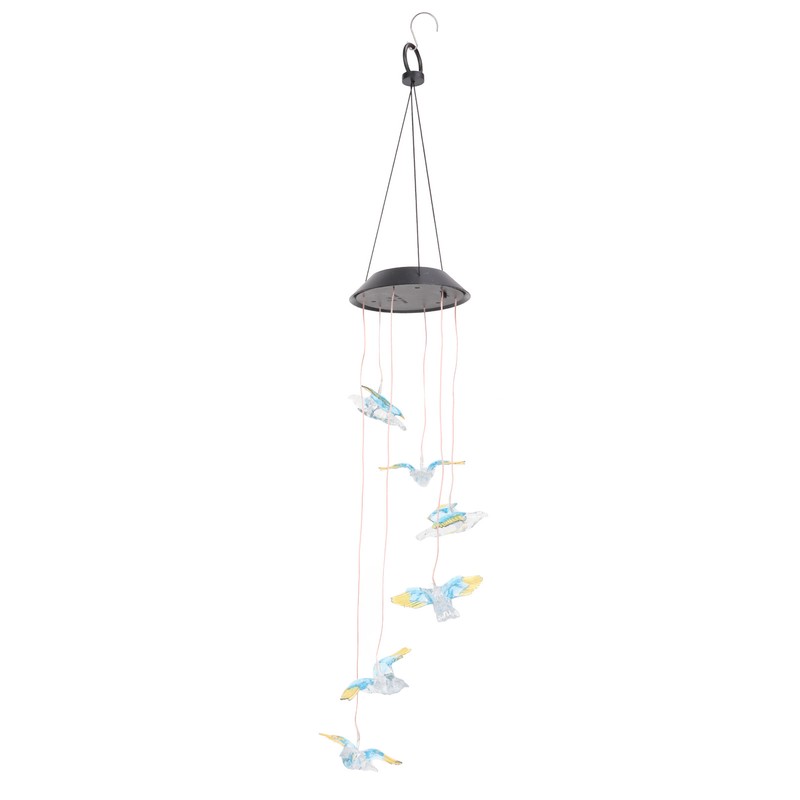 Solar Wind Chimes Light Outdoor Waterproof LED Solar Eagle Wind
