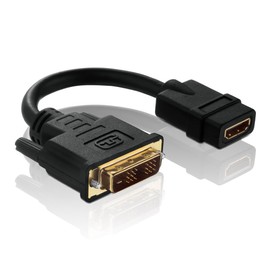 PureLink PureInstall Series PI065 Certified High-Speed DVI to HDMI Adaptor / DVI-D Male 18+1-Pin to HDMI A Female 0.1 m