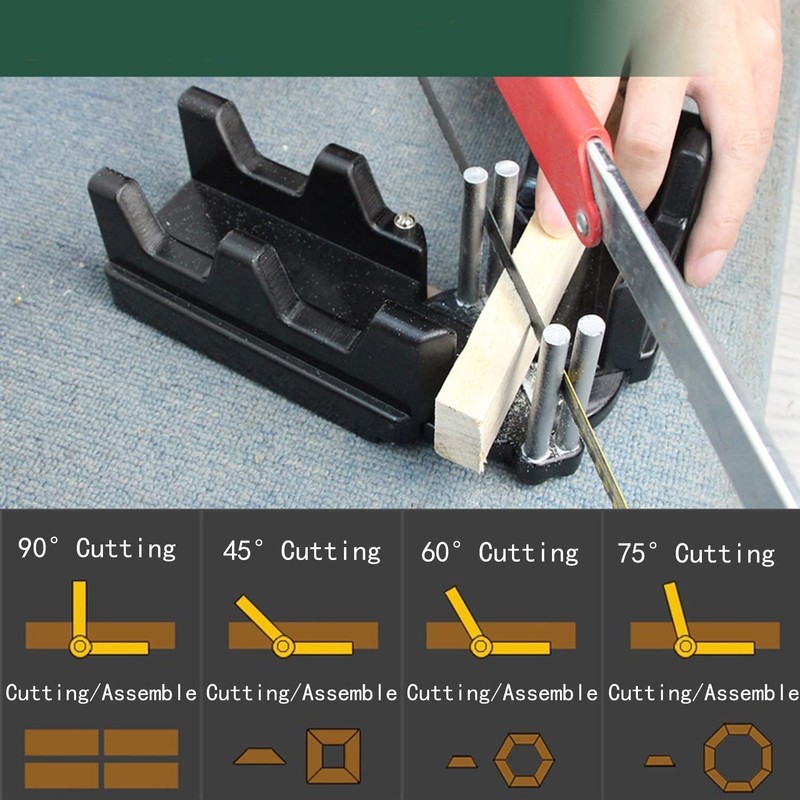 2-in-1 Mitre Measuring Angle Cutting Tool Measuring Sawing Mitre Kit