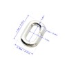 925 Sterling Silver Oval Spring Bail Clasp for Jewelry Making
