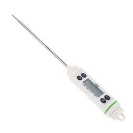 GANAZONO Electronic Barbecue Thermometer Food Thermometer Instant Read Food Tester Turkey Cooking Thermometer Meat Thermometer Grill Thermometer Turkey Thermometer Stainless Steel White