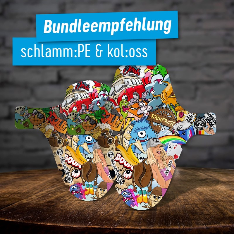 Riesel Design Schlamm:PE Mountainbike Enduro Style Front & Rear Bike