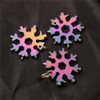 18-in-1 Snowflake Multitool, Snowflake Screwdriver Tactical Tool for Bottle Opener/Outdoor