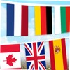 ORFOFE 100 Country Flags Bunting Flags Banner for Home School